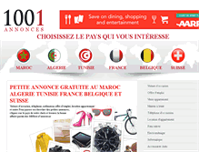 Tablet Screenshot of 1001annonces.net