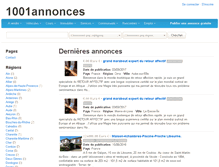 Tablet Screenshot of 1001annonces.com